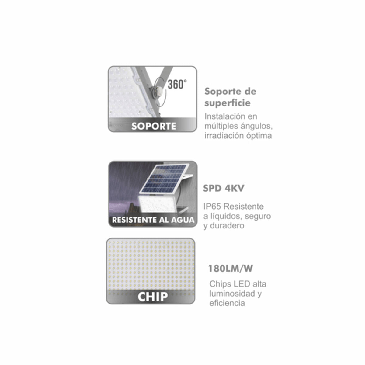 LED lamp Silver Electronics 174050 Grey 700 lm