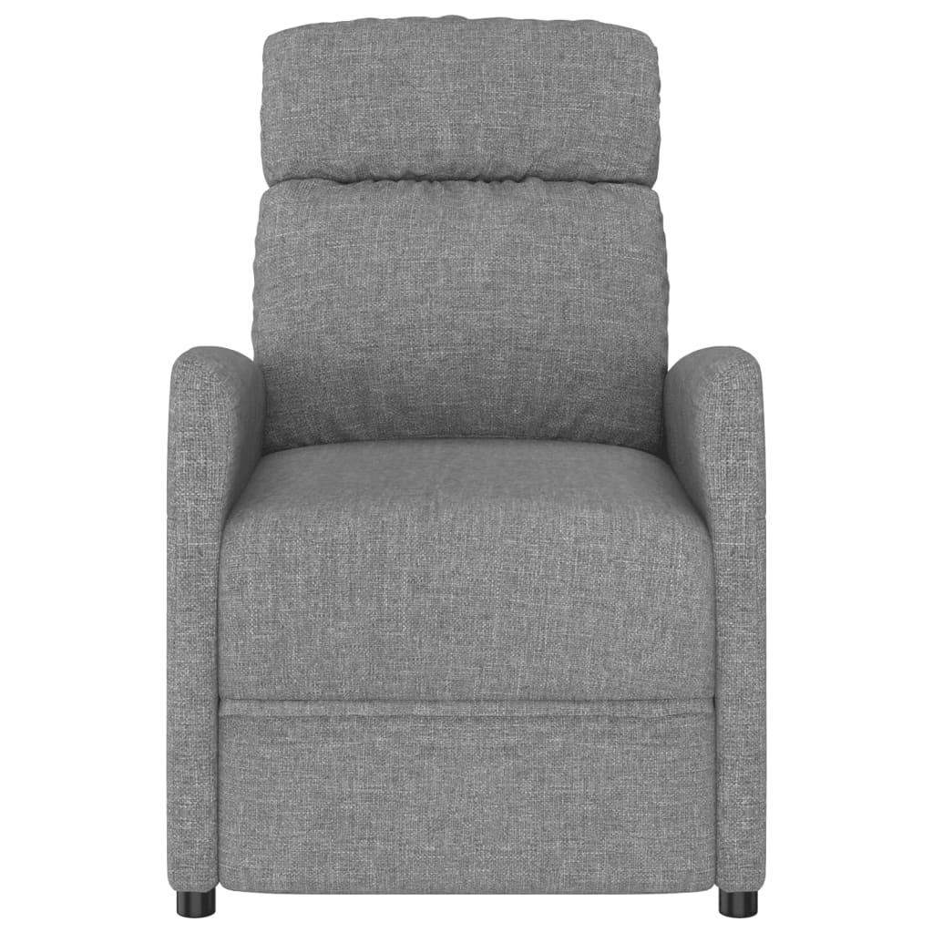 vidaXL Massage Recliner Chair Adjustable Push Armchair for Elderly Fabric