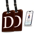 Initials Bag tag D  [pack 2]