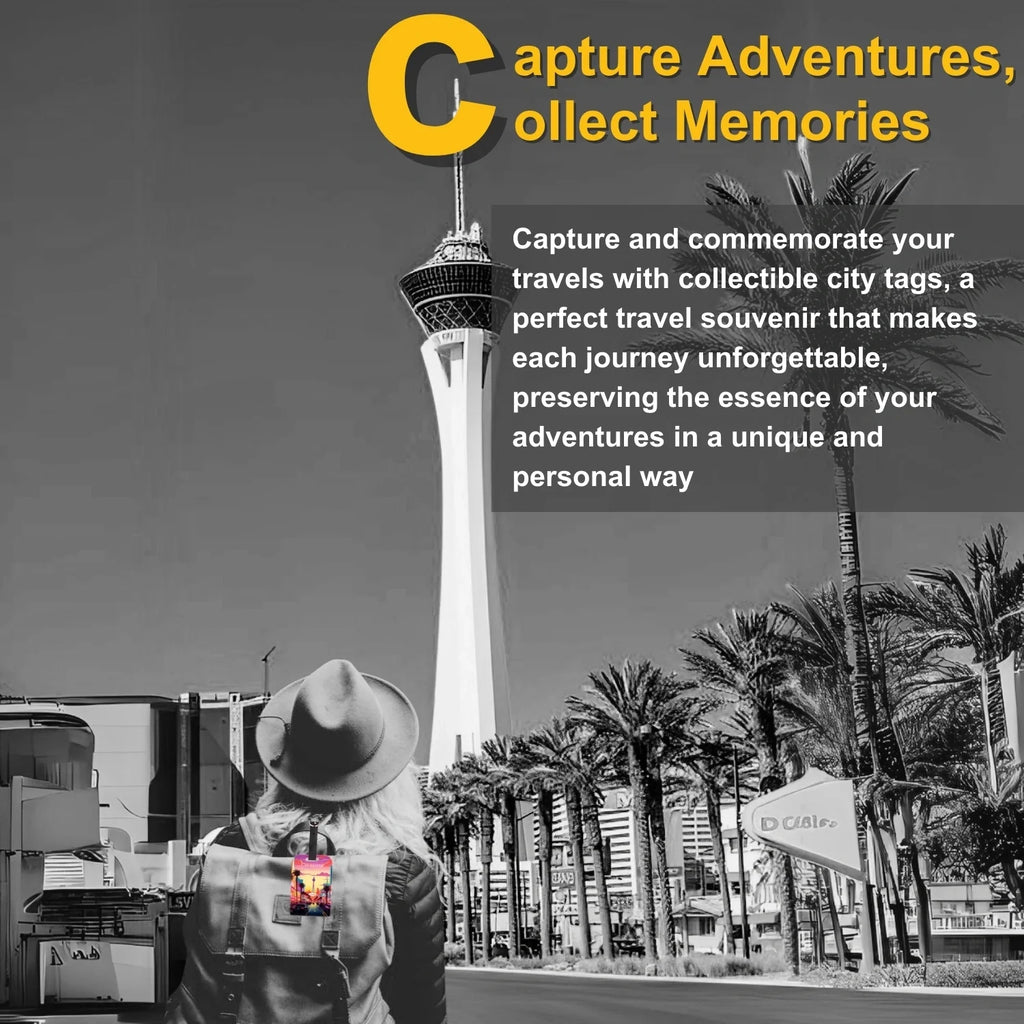 Smart Bag Security Tag - Las Vegas [Pack 2]