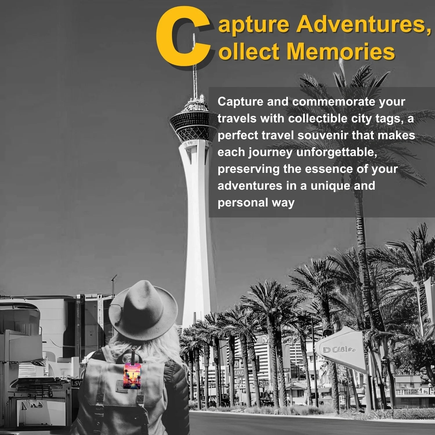 Smart Bag Security Tag - Las Vegas [Pack 2]